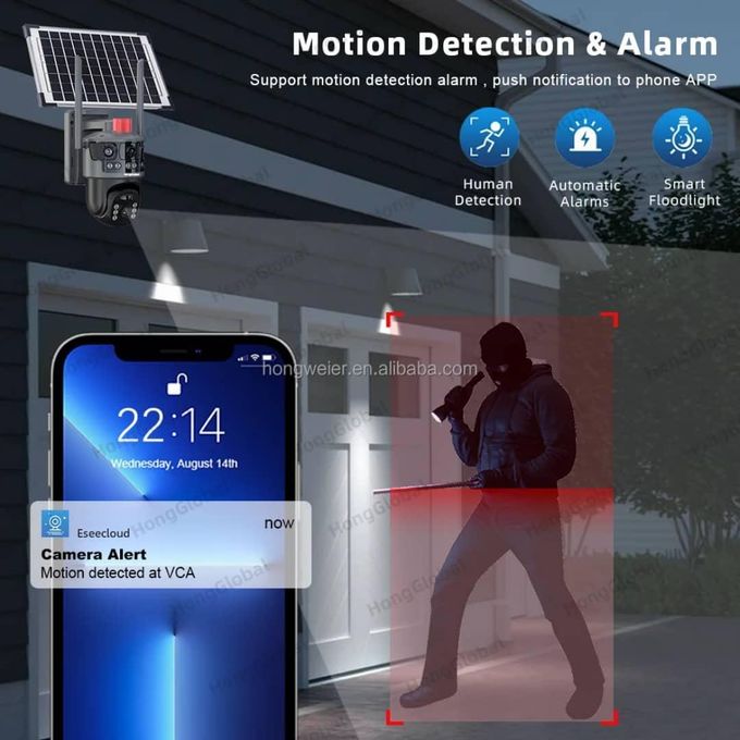 CALUS Caméra de surveillance Solaire VC13-4G – Sécurité Intelligente et Autonome