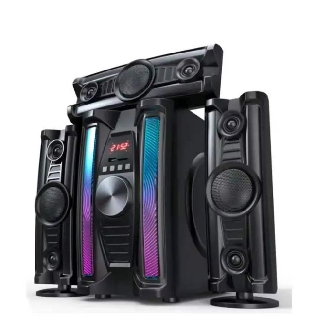 Nasco Enceinte Multimedia 3.1Ch - NAS-HT3.1-N862 - Caisson De Basse+3 Hp - Bt-Usb-Mp3-Fm-Sd-Telecom.