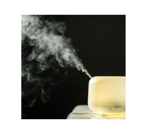 Diffuseur D'arôme 500ml Humidificateur Ultrasonique De Assainissement D'air-Blanc